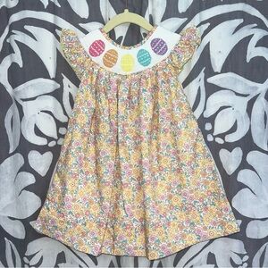 Poppy Kids Co Smocked Easter Egg Dress
